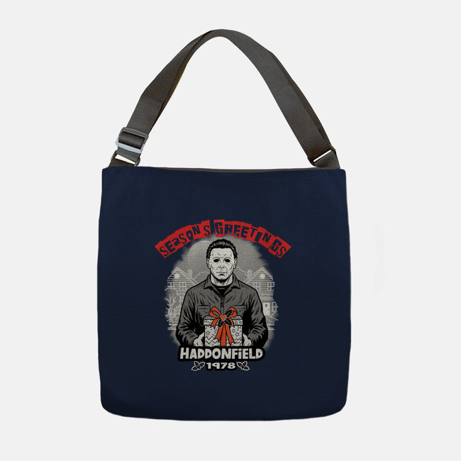 Season’s Greetings From Haddonville 1978-None-Adjustable Tote-Bag-palmstreet