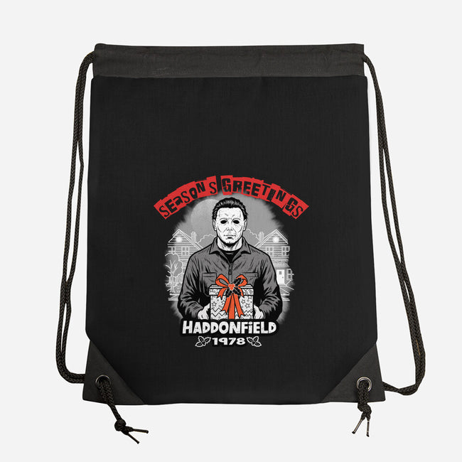 Season’s Greetings From Haddonville 1978-None-Drawstring-Bag-palmstreet