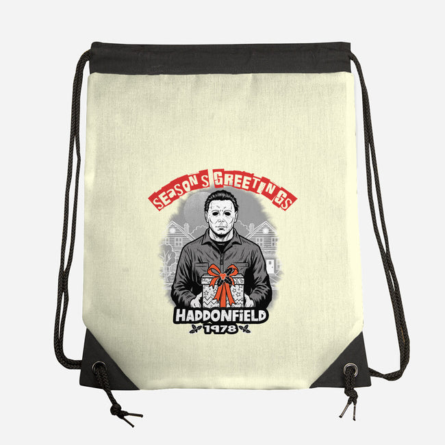 Season’s Greetings From Haddonville 1978-None-Drawstring-Bag-palmstreet