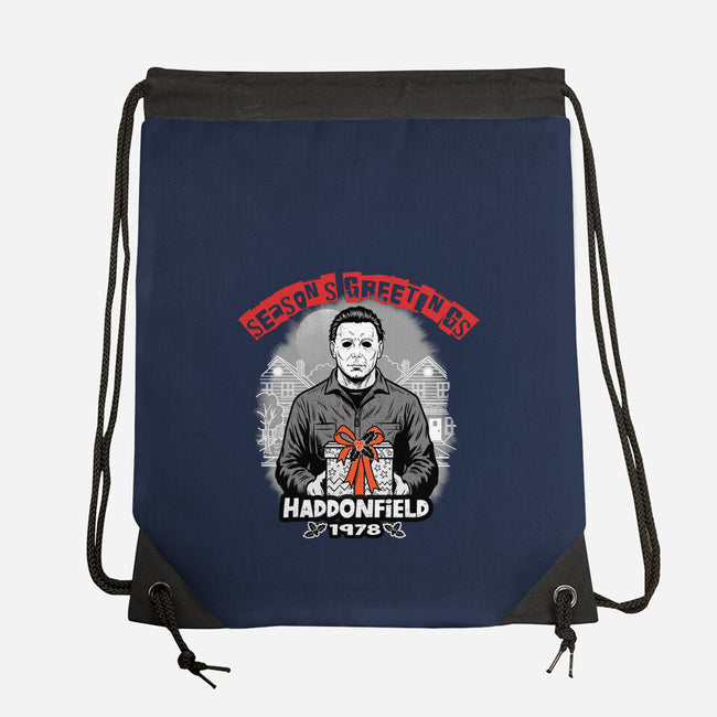 Season’s Greetings From Haddonville 1978-None-Drawstring-Bag-palmstreet