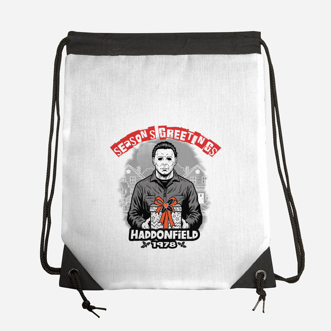 Season’s Greetings From Haddonville 1978-None-Drawstring-Bag-palmstreet