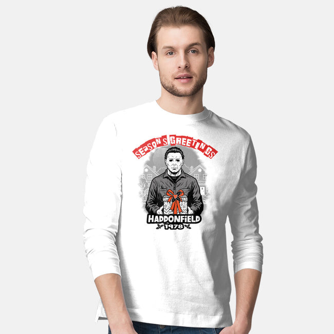 Season’s Greetings From Haddonville 1978-Mens-Long Sleeved-Tee-palmstreet