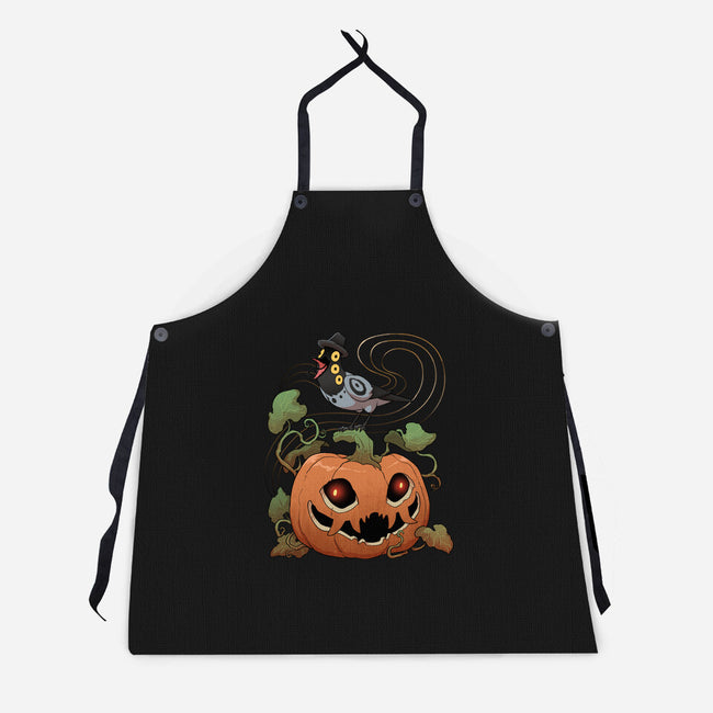 Pumpkin Tiger-Unisex-Kitchen-Apron-DoOomcat