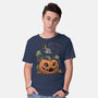 Pumpkin Tiger-Mens-Basic-Tee-DoOomcat