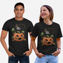 Pumpkin Tiger-Unisex-Basic-Tee-DoOomcat