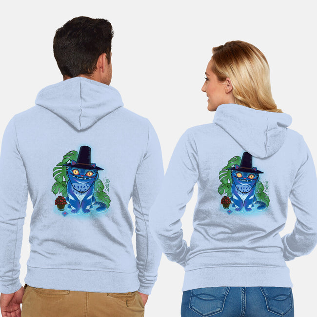 My Tiger Friend-Unisex-Zip-Up-Sweatshirt-Ionfox