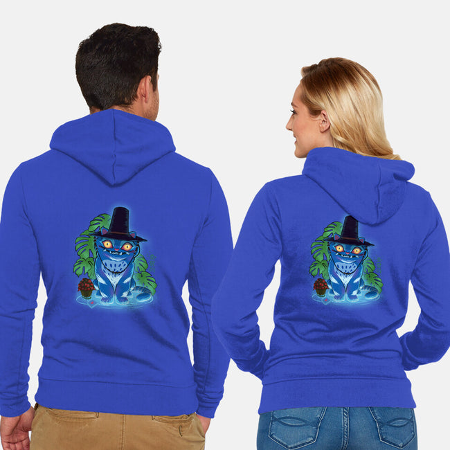 My Tiger Friend-Unisex-Zip-Up-Sweatshirt-Ionfox