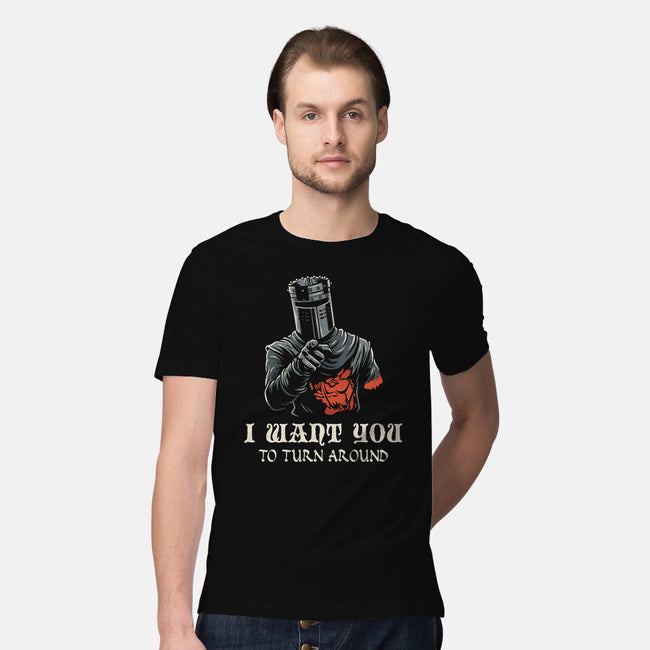I Want You To Turn Around-Mens-Premium-Tee-Marinho
