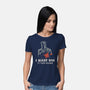 I Want You To Turn Around-Womens-Basic-Tee-Marinho