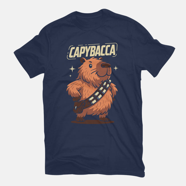 Capybacca-Womens-Fitted-Tee-Marinho