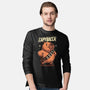 Capybacca-Mens-Long Sleeved-Tee-Marinho