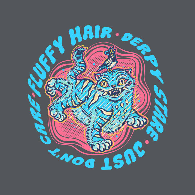 Fluffy Hair Derpy Stare-Womens-Basic-Tee-glitchygorilla