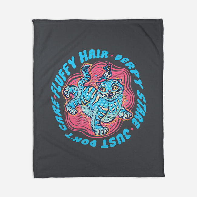 Fluffy Hair Derpy Stare-None-Fleece-Blanket-glitchygorilla