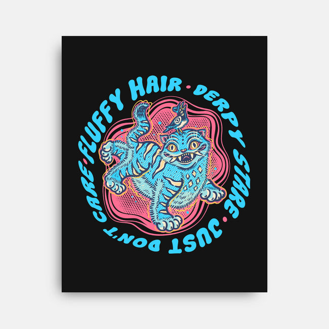 Fluffy Hair Derpy Stare-None-Stretched-Canvas-glitchygorilla