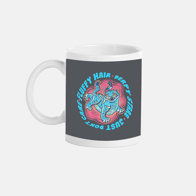 Fluffy Hair Derpy Stare-None-Mug-Drinkware-glitchygorilla