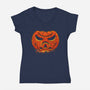 Spookytrooper-Womens-V-Neck-Tee-rocketman_art