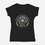 Autonomous Iron Works-Womens-V-Neck-Tee-glitchygorilla