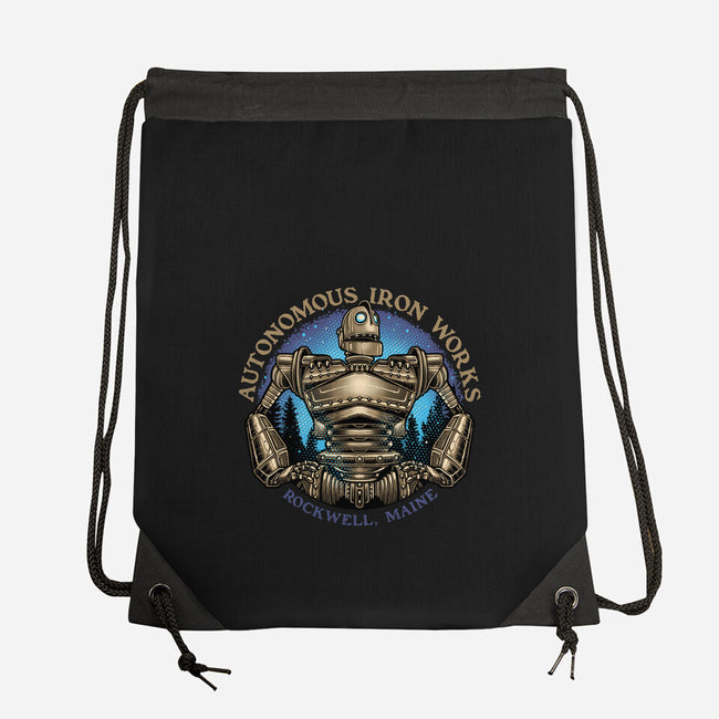 Autonomous Iron Works-None-Drawstring-Bag-glitchygorilla