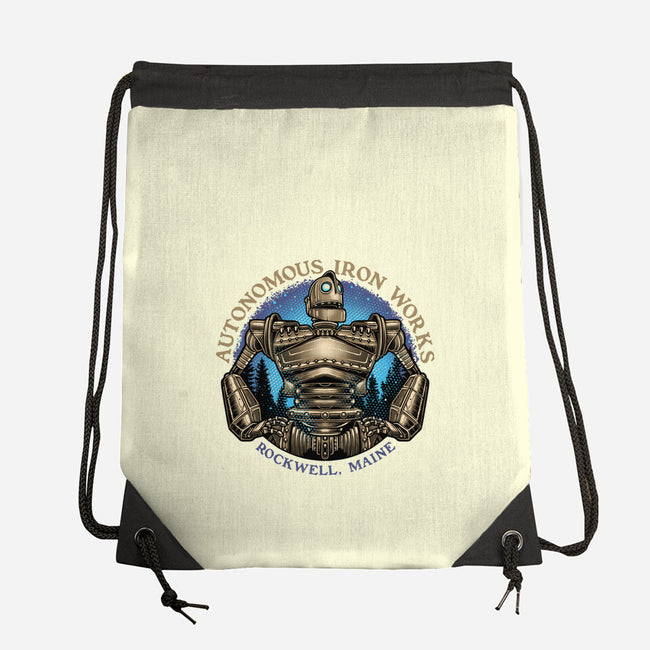 Autonomous Iron Works-None-Drawstring-Bag-glitchygorilla