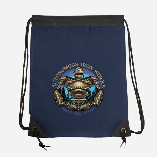 Autonomous Iron Works-None-Drawstring-Bag-glitchygorilla