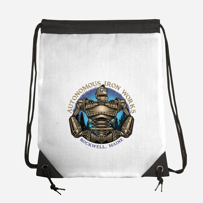 Autonomous Iron Works-None-Drawstring-Bag-glitchygorilla