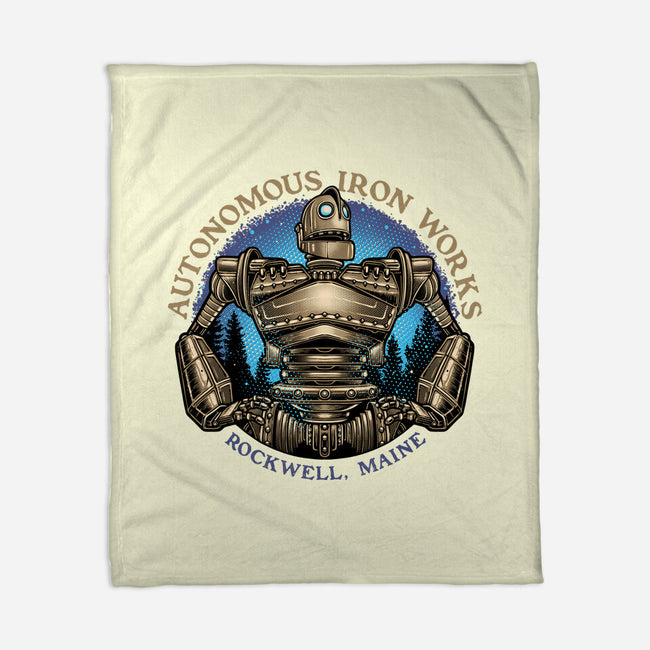 Autonomous Iron Works-None-Fleece-Blanket-glitchygorilla