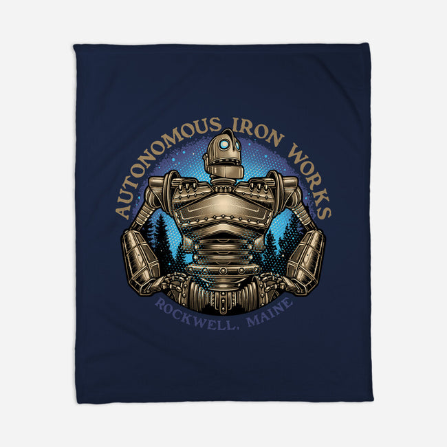 Autonomous Iron Works-None-Fleece-Blanket-glitchygorilla