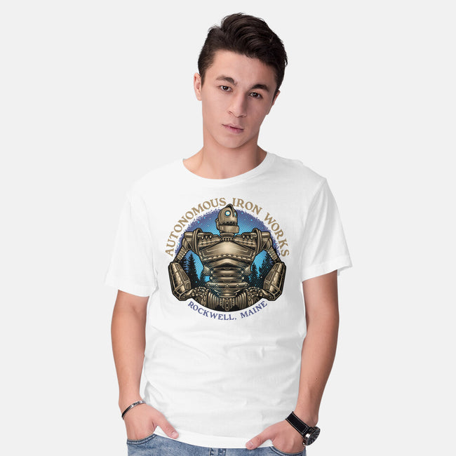 Autonomous Iron Works-Mens-Basic-Tee-glitchygorilla