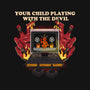 Playing With The Devil-None-Drawstring-Bag-Green Devil