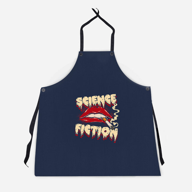 Double Feature-Unisex-Kitchen-Apron-Green Devil