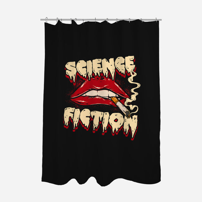 Double Feature-None-Polyester-Shower Curtain-Green Devil