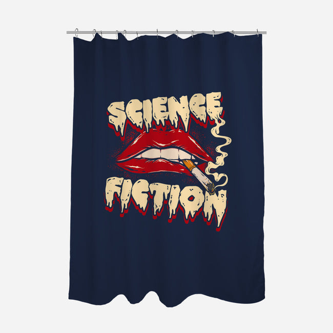 Double Feature-None-Polyester-Shower Curtain-Green Devil