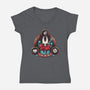 Hornet Triad-Womens-V-Neck-Tee-2DFeer