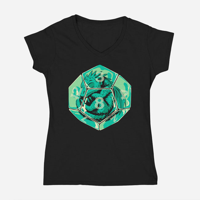 The Dice Awakens-Womens-V-Neck-Tee-Eoli Studio