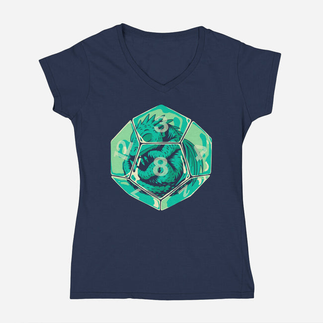 The Dice Awakens-Womens-V-Neck-Tee-Eoli Studio