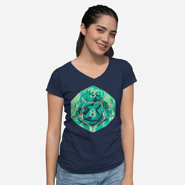 The Dice Awakens-Womens-V-Neck-Tee-Eoli Studio