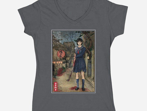 Hinako In Japan Woodblock