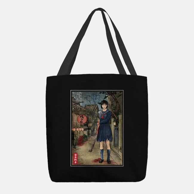 Hinako In Japan Woodblock-None-Basic Tote-Bag-DrMonekers