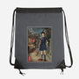Hinako In Japan Woodblock-None-Drawstring-Bag-DrMonekers