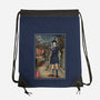 Hinako In Japan Woodblock-None-Drawstring-Bag-DrMonekers