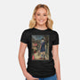Hinako In Japan Woodblock-Womens-Fitted-Tee-DrMonekers