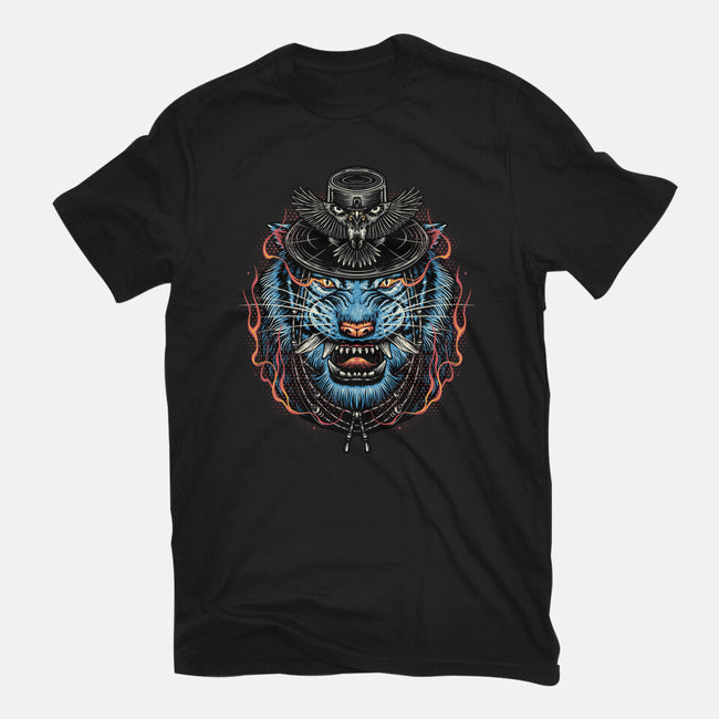 Underworld Tiger-Womens-Fitted-Tee-glitchygorilla