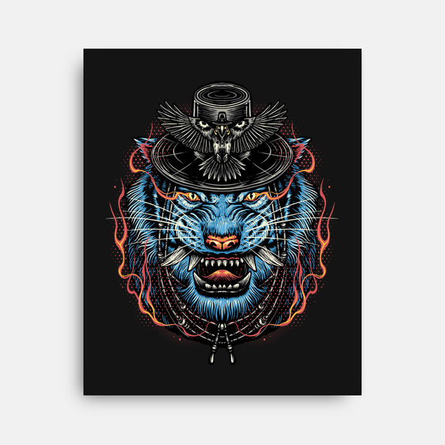 Underworld Tiger-None-Stretched-Canvas-glitchygorilla