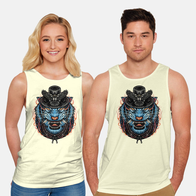 Underworld Tiger-Unisex-Basic-Tank-glitchygorilla