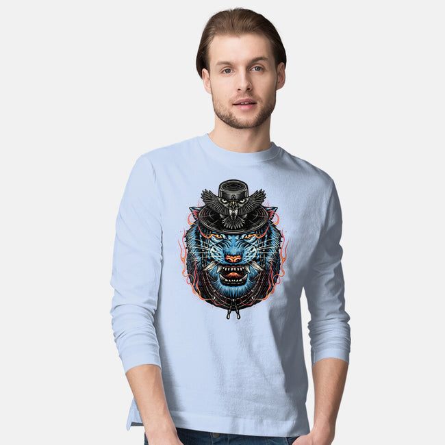 Underworld Tiger-Mens-Long Sleeved-Tee-glitchygorilla