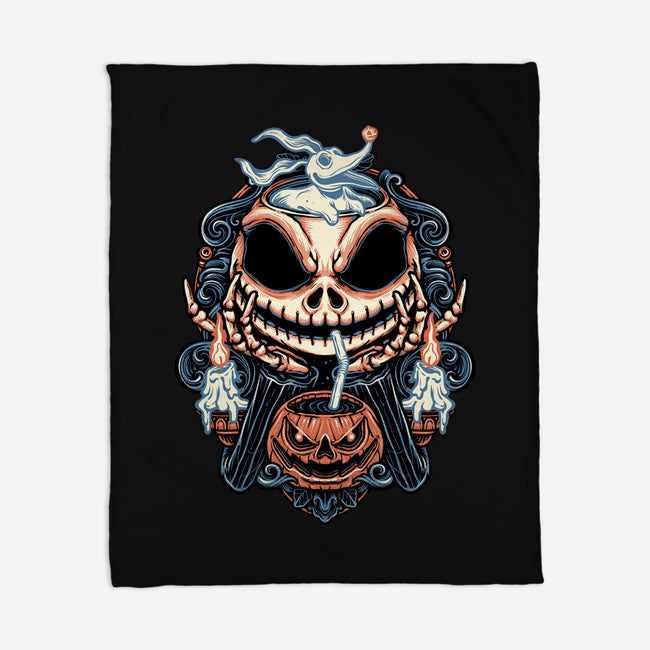 Pumpkin Juice-None-Fleece-Blanket-glitchygorilla