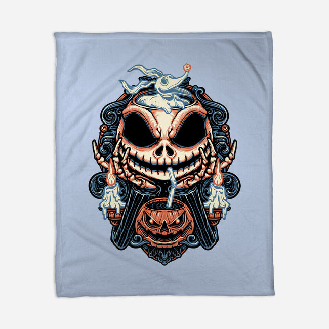 Pumpkin Juice-None-Fleece-Blanket-glitchygorilla