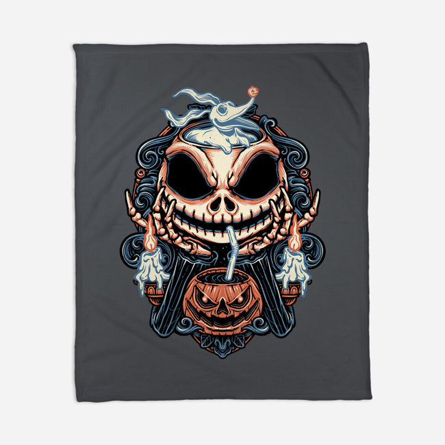 Pumpkin Juice-None-Fleece-Blanket-glitchygorilla