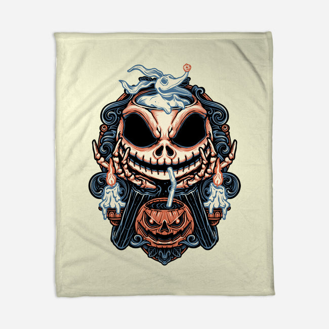 Pumpkin Juice-None-Fleece-Blanket-glitchygorilla