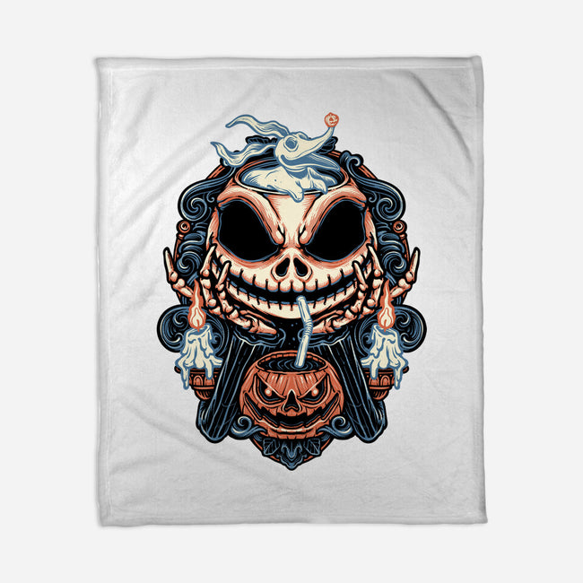 Pumpkin Juice-None-Fleece-Blanket-glitchygorilla